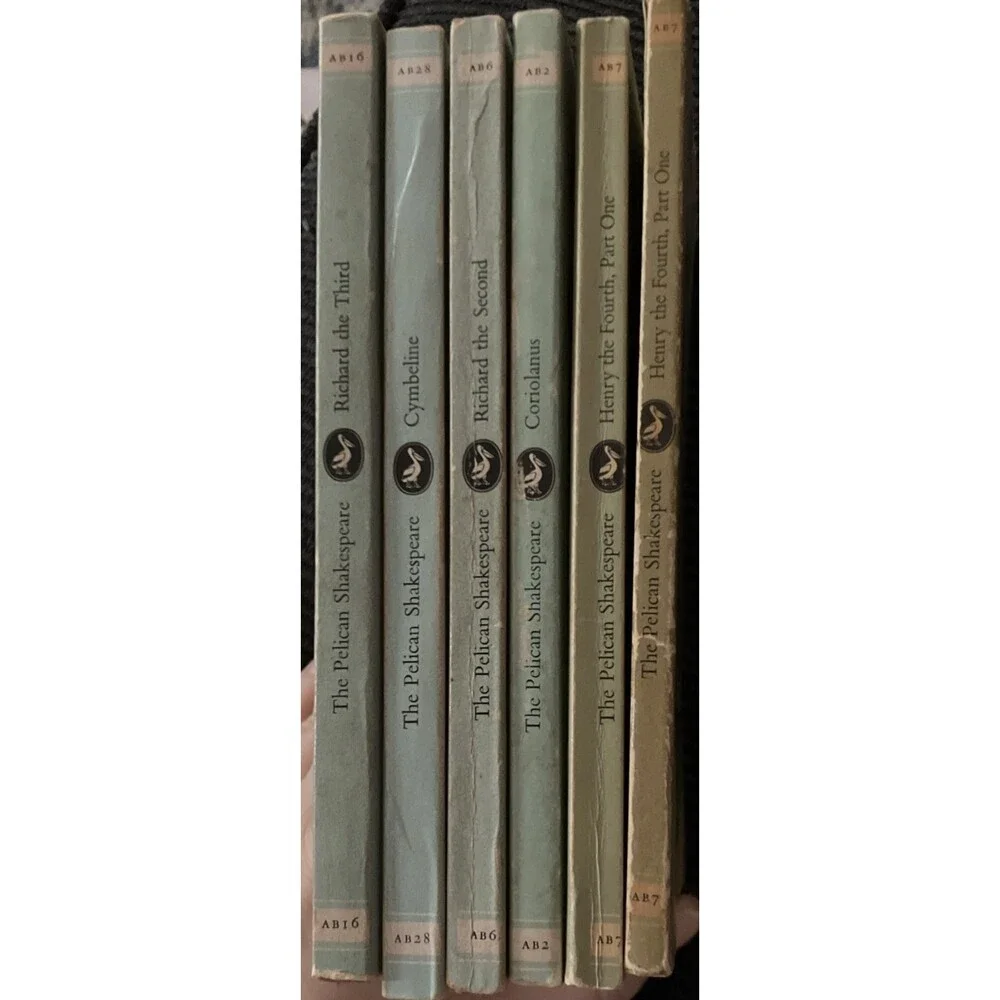 VNTG Pelican Shakespeare Paperback  5 Books 1960s 2 Are Henry IV TOTAL 6 Books